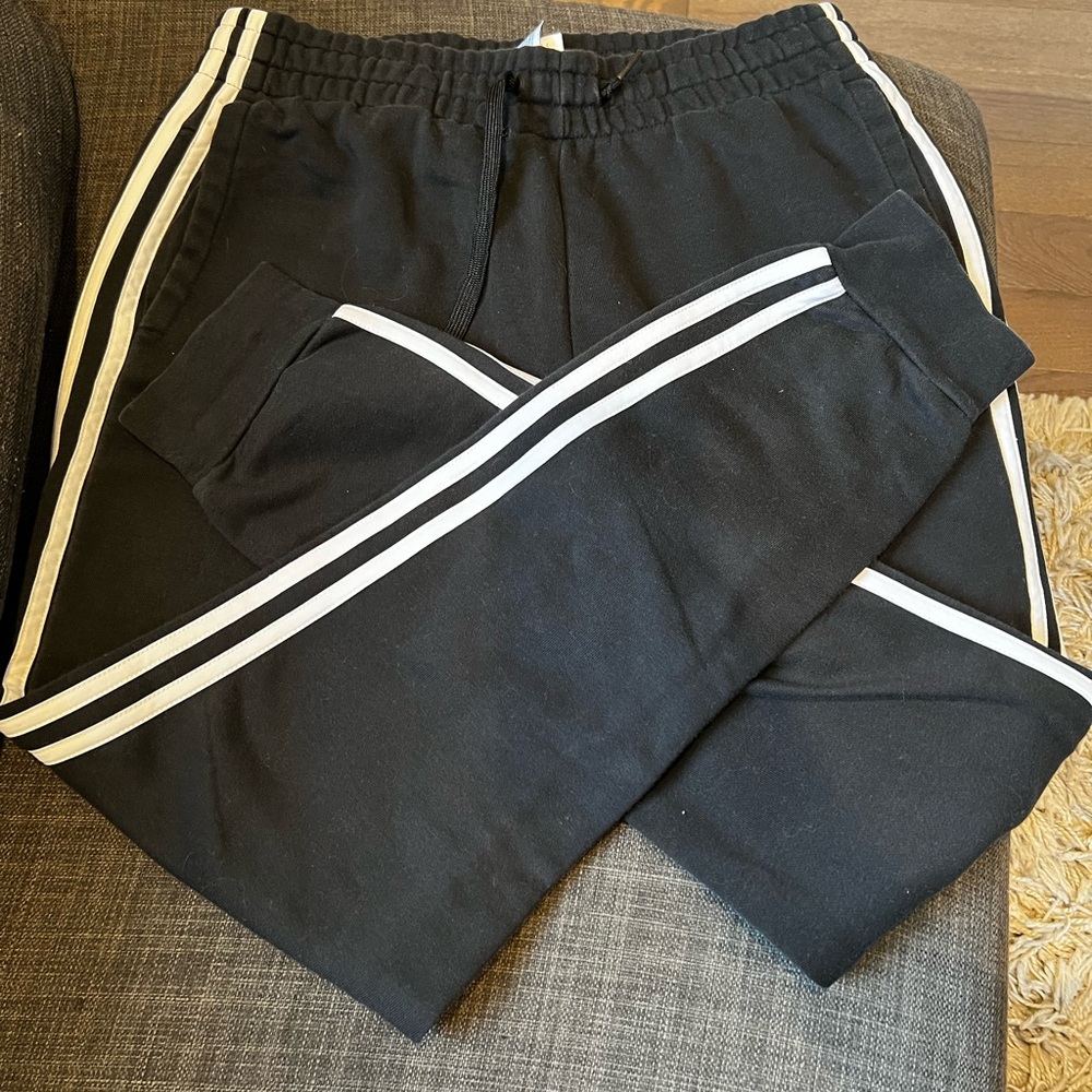 Adidas sweatpants in black for women size M